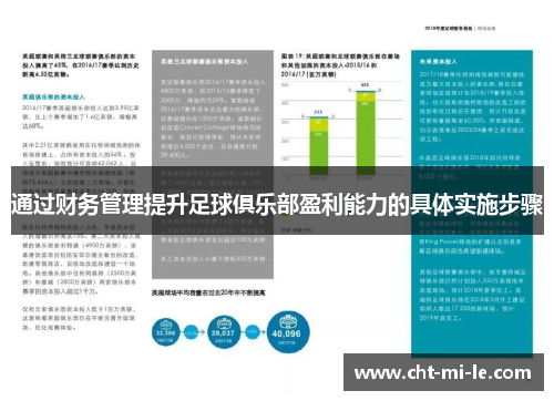 通过财务管理提升足球俱乐部盈利能力的具体实施步骤